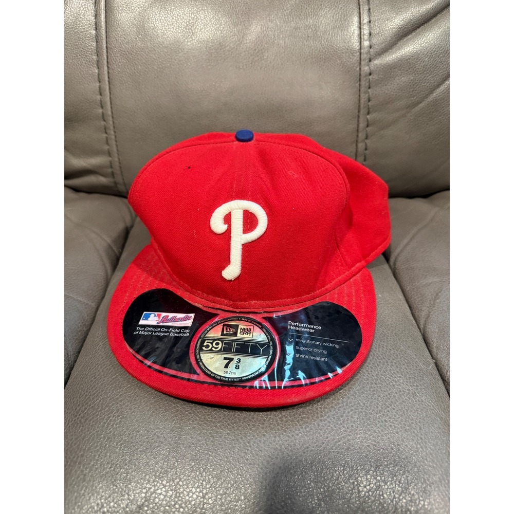 New Era 59FIFTY Philadelphia Phillies MLB Authentic Collection Fitted Hat 7 3/8